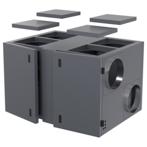 Компактная приточно-вытяжная установка серии ZPVR-N 1200 UEL EC A