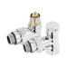 Набор термостатический для радиатора угловой ROYAL THERMO Design 1/2&quot; Click (Хром)