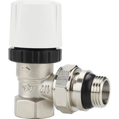 Клапан радиаторный VARMEGA 1/2&quot; термостатический, угловой с самоуплотняющимся полусгоном VM10411