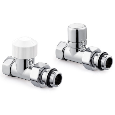 Набор термостатический для радиатора прямой Royal Thermo Design 1/2&quot;М30х1,5 (Хром)
