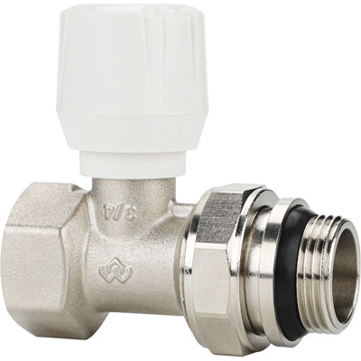 Клапан радиаторный VARMEGA 3/4&quot; ручной, прямой с самоуплотняющимся полусгоном VM10113