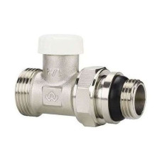 Клапан радиаторный VARMEGA 1/2&quot; x 3/4&quot;EK запорный, прямой с самоуплотняющимся полусгоном VM10312