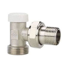 Клапан радиаторный VARMEGA 1/2&quot; x 3/4&quot;EK запорный, угловой VM10202
