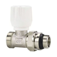 Клапан радиаторный VARMEGA 1/2&quot; x 3/4&quot;EK ручной, прямой с самоуплотняющимся полусгоном VM10112