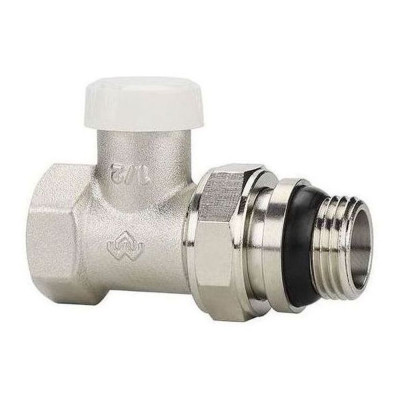 Клапан радиаторный VARMEGA 1/2&quot; запорный, прямой с самоуплотняющимся полусгоном VM10311