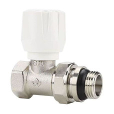 Клапан радиаторный VARMEGA 1/2&quot; ручной, прямой с самоуплотняющимся полусгоном VM10111