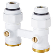 Узел нижнего подключения Royal Thermo прямой 1/2&quot;х3/4&quot; EK (белый)