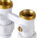 Узел нижнего подключения Royal Thermo прямой 1/2&quot;х3/4&quot; EK (белый)