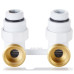 Узел нижнего подключения Royal Thermo угловой 1/2&quot;х3/4&quot; EK (белый)