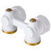 Узел нижнего подключения Royal Thermo угловой 1/2&quot;х3/4&quot; EK (белый)