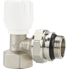Клапан радиаторный VARMEGA 3/4&quot; ручной, угловой с самоуплотняющимся полусгоном VM10013