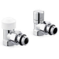 Набор термостатический для радиатора угловой Royal Thermo Design 1/2&quot;М30х1,5 (Хром)